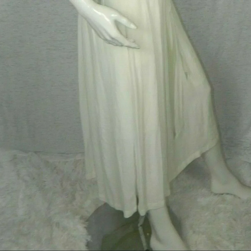 ‎Madewell Maxi Dress White Sheer Panels Medium - Picture 4 of 8
